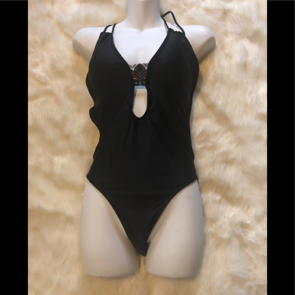 Black One piece bathing suit